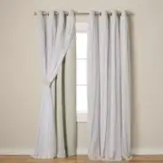 Exclusive Home Catarina Layered Solid Room 52"W x 84"L (Pack of 1) Cloud Grey