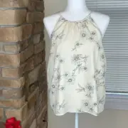 SANCTUARY ~ Haven Floral-Print Top ~ White ~ Size: L - Brand New w/Tags!