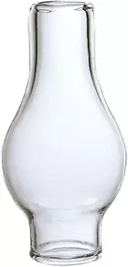 Clear Glass Lamp Chimney, Replacement Hurricane Globe Measures 3/4 Inch Diamete