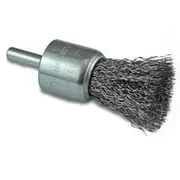 ITM 25mm 1/4" Round Shank Crimp Wire End Steel Brush TM7013-025