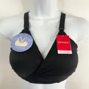 Spanx Bra-llelujah! Mama Nursing Bra Size L 30040R Naked 2.0 Black Nwt