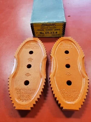 J.H. WILLIAMS VULCAN TOOLS CT-33-4 CHAINTONG JAWS-NEW
