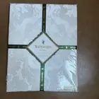 WATERFORD LINENS BARONS COURT PEARL TABLECLOTH OBLONG 66" X 104" NEW Seats 8-10.