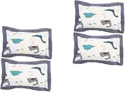 Abaodam 2sets Standard Size Toddler Pillowcase Soft Cotton Cases Envelope Closure Boys Girls 2pcs*2