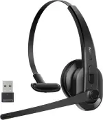 Wireless Headset with Mic for Work, Bluetooth 5.3 Headset with Microphone (AI...