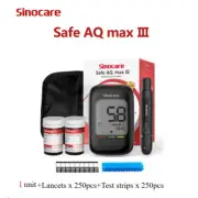 Sinocare AQ-Blood Glucose Monitor DiabetesTest Blood Sugar 250Test Strips&lancet