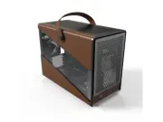 Montech Heritage Black Black Steel / Leather / Tempered Glass Micro ATX/Mini ITX