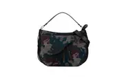 Pre Loved Dior Denim Camouflage Saddle Bag with Leather Trim