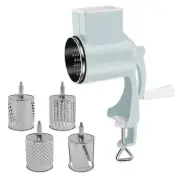 Hand Crank Grain Grinder Rustproof Manual Food Mill with 5 Replaceable BladeⓀ✽