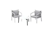 Livsip Outdoor Furniture Lounge Set White 70cm Coffee Table