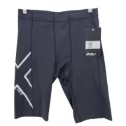 NWT 2XU Men's Hyoptik Compression Shorts Black Size XL