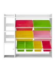 [Keezi] 8 Bin Toy Storage Shelf in Multi