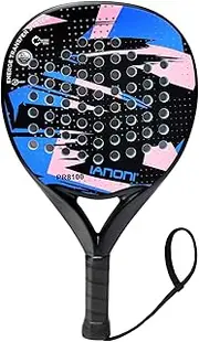 ianoni Paddle Tennis Racket Carbon Fiber Surface with EVA Memory Flex Foam Core POP Padle Racquts