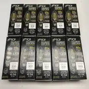 10pk TCP LED Filament Chandelier Bulb 40 Watts 2200K Fully Dimmable Vintage Feel
