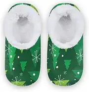 [Caihoyu] Kids Girls Boys Slippers Fuzzy Fleece Anti-Slip Rubber Sole Lightweight House Shoes Hotel Travel Bedroom Airplane Party