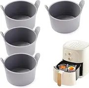 Poached Egg Cups – 4 Pieces Non-Stick Boiler Cups, Cooking in Egg Poacher | Waffle Boxes for Microwave, Oven, Walking Cooking