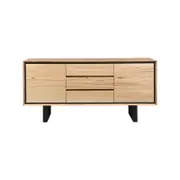 Aconite Buffet Table 180cm 2 Door 3 Drawer Solid Messmate Timber Wood - Natural