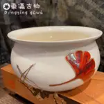 日本描金銀杏葉建水 茶道具C41