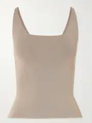 [Joseph] Joseph - Milano Stretch-knit Tank - Taupe - small small Brown