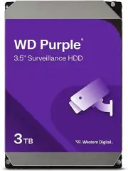 WD Purple 3TB Surveillance SATA 256 MB Cache 3.5" Internal HDD - WD33PURZ