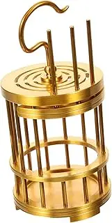 ULDIGI Cage Crafts Critter Habitat Cage Grasshopper House Cricket Cage Pet Cage Caterpillar Cage Firefly Cage Hanging Grasshopper Cage Roaches Cage Bird Cage Birdcage Brass Golden