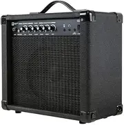 Monoprice 1x8 Guitar Combo Amplifier - Black, 20-Watt, 86dB of Gain - 1/4 Inch Input for Guitars, Aux MP3 Input, 3.5mm Headphone Output