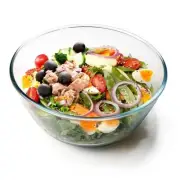 4.7 Quart Large Glass Mixing Bowl, Clear Large Salad Bowls Glass Big Mixing