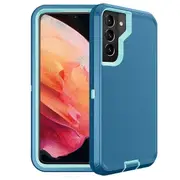 For Samsung Galaxy S23+ /S23 Plus Case Drop Resistant Defender Tradies Heavy Duty Rugged Shockproof Tough Cover (Teal)