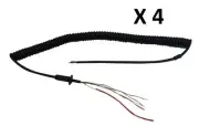 Workman MIL10 6 Wire CB Radio Replacemnet Microphone Cord Astatic,Turner 4 items