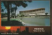 Scarce Veteran's Memorial Coliseum Postcard - Former Home of NBA Phoenix Suns