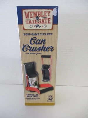 Wembly tailgate can crusher new unopened box, with bottle opener.