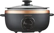 Morphy Richards 3.5L Electric Sear & Stew Slow Cooker w/ Glass Lid Rose Gold