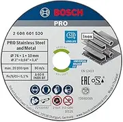 Bosch Professional 2608601520, 5 Expert for Inox Cutting Discs (for Stainless Steel, 76 x 10 x 1 mm, Accessories for Angle Grinders), Gray