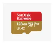 SanDisk 128GB Extreme microSDXC 190MB/s with adapter SDSQXAA-128G-GN6MA