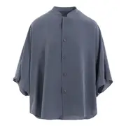 [Y's] Stand Cape Blouse