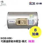 《亞昌》8加侖儲存式電能熱水器**吸頂式**(單相)【 IH08-H6K 調溫節能休眠型】