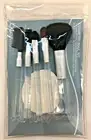 BASICARE Cosmetic Tool Kit w/Travel Pouch 5 Brushes + Foundation Sponge NEW