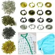 Press Studs Snap Popper Fasteners No Sew Buttons for Easy Sewing Projects