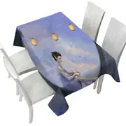 Fantasy Art the Summer Fairy with Butterflies Tablecloth