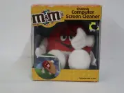VINTAGE CHAMOIS COMPUTER SCREEN CLEANER ADORABLE M&M'S CHARACTERS!