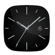 Wall Clock Business Mercedes-Benz Collection Black / Silver Colored