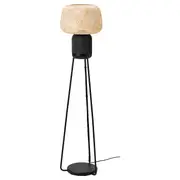 SYMFONISK floor lamp with WiFi speaker, bamboo/smart