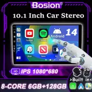10.1 Inch CarPlay Car Stereo Radio GPS Android 14 NAVI DSP DSP BT-5.0 6GB+128GB