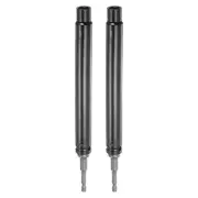 2pcs Extra Long Hollow Socket Nut Driver w 1/4" Quick-Change Power Drill Adapter