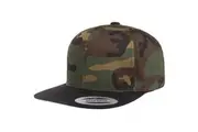 Flexfit Unisex Two Tone Classic Camo Snapback Cap (Green Camo/Black) (One Size)