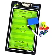 Soccer Coaching Board with Magnetic Number Pieces & Marker Pen Color Full Court Half Court Strategy Board Training Aid