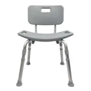 Bathroom Perfect Shower Chair with Back by Blue Jay, Each