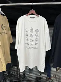 在飛比找Yahoo!奇摩拍賣優惠-巴黎世家 Balenciaga 產品介紹 素描圖案logo米