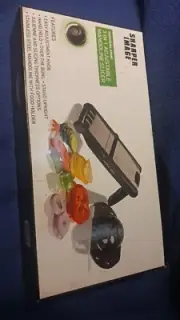 Sharper Image Adjustable Mandoline Slicer Stainless Steel 3 IN 1 NEW In Box