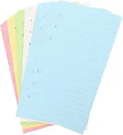 HONMEET 1 Loose-Leaf Notebook Office Supplies Planner Refill Excerpt Paper Notepads Binder Clips Notebooks The Notebook Note Book Notepad Refills 6 Holes Paper Refills Smooth Refill Paper
